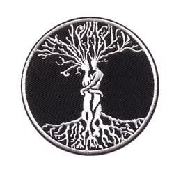 Parche moral táctico bordado árbol vida celta velcro mochila MOLLE