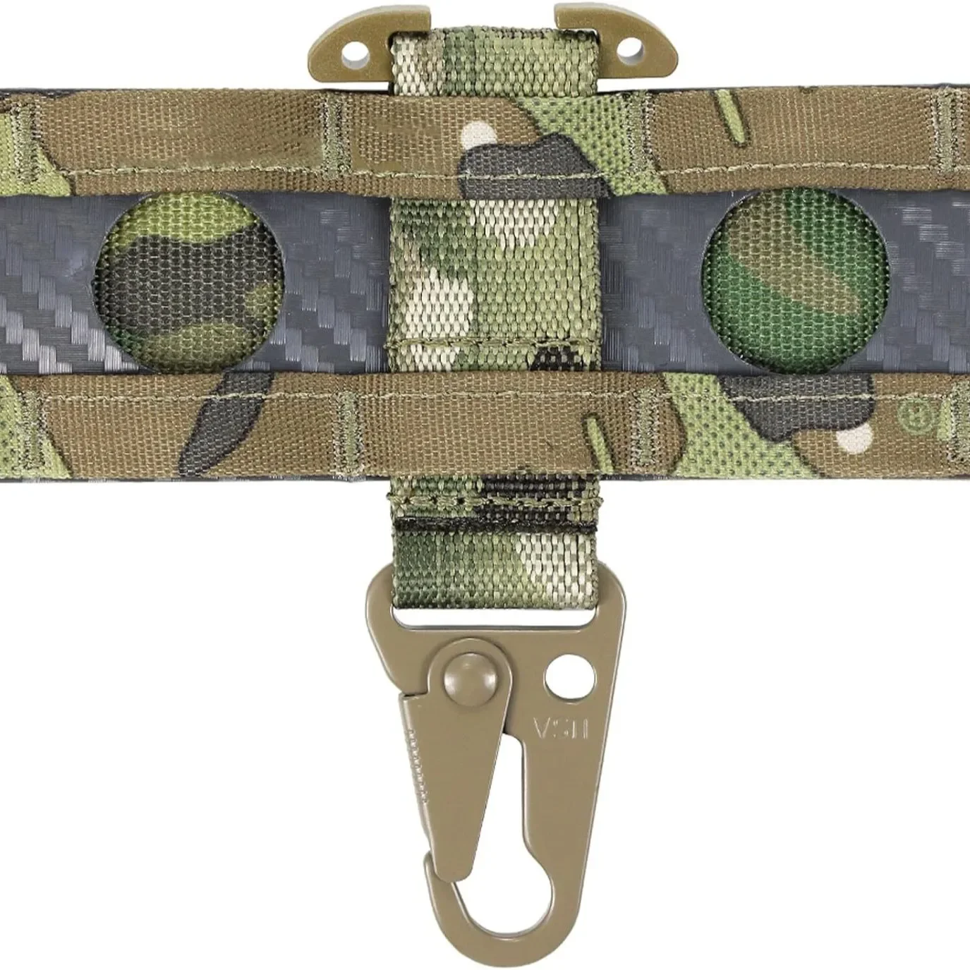 Gancho táctico de nailon para llave, hebilla de correas, sistema colgante, hebilla de cinturón Molle, chaleco, accesorios de Metal colgantes, equipo - imagen 2