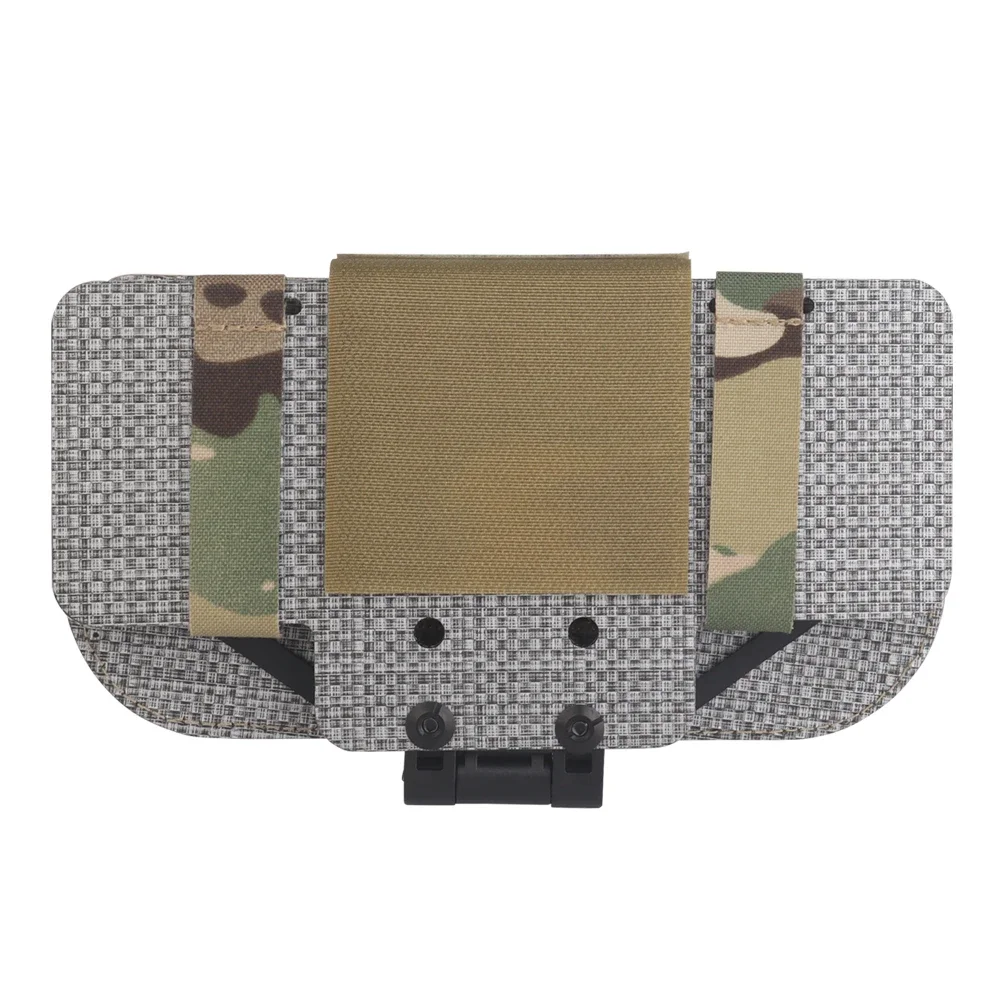 Soporte de navegación para chaleco táctico para iPhone 15 Pro Max Compatible con MOLLE, tensión plegable ajustable, fibra de carbono y material de nailon - imagen 5