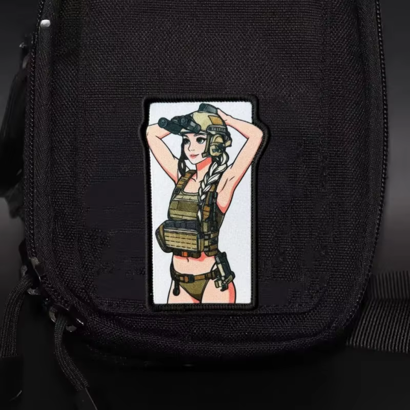 Parche táctico anime con velcro para mochila, ropa y brazalete - imagen 4