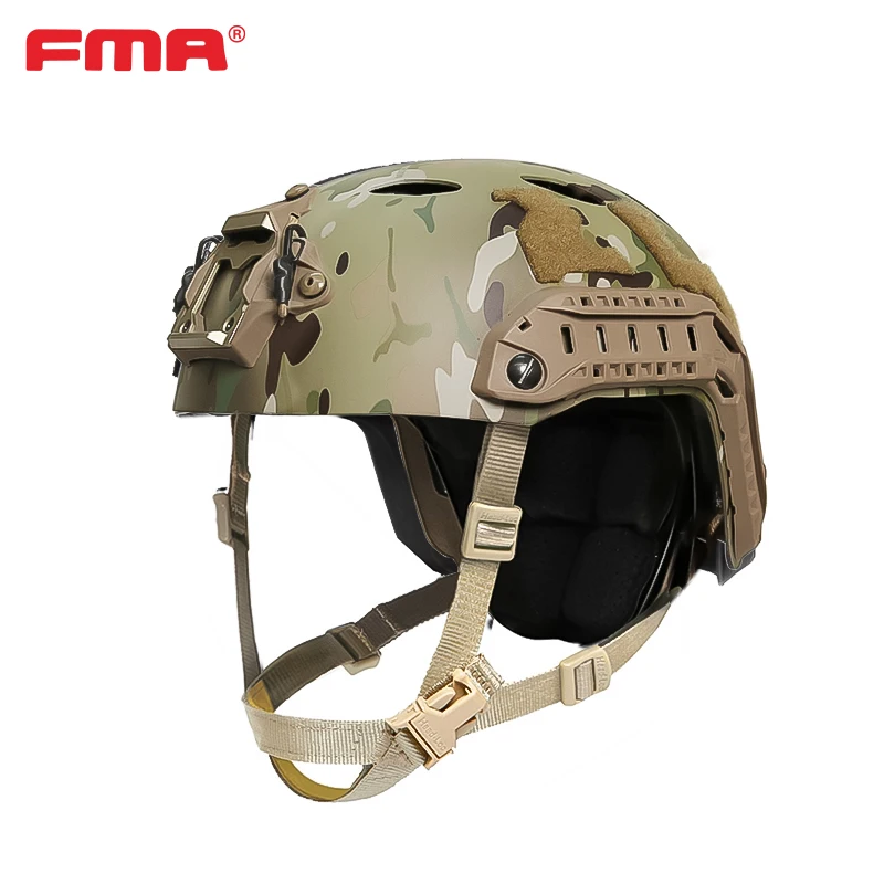 Casco con tapa con textura de fibra de carbono compuesta FMA FAST SF L/XL - imagen 5