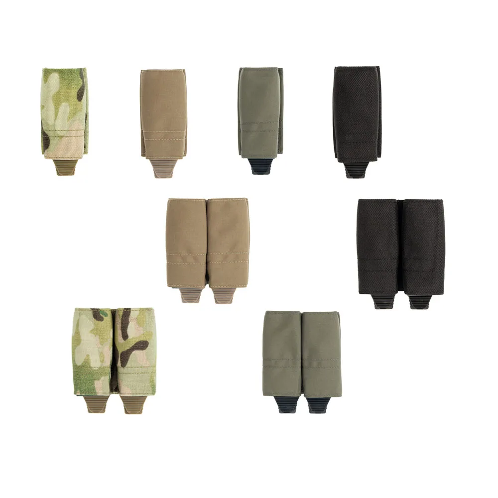 Bolsa para revistas individual/doble de 9mm, chaleco táctico de caza para exteriores, bolsa Molle Mag, Kit de herramientas - imagen 3