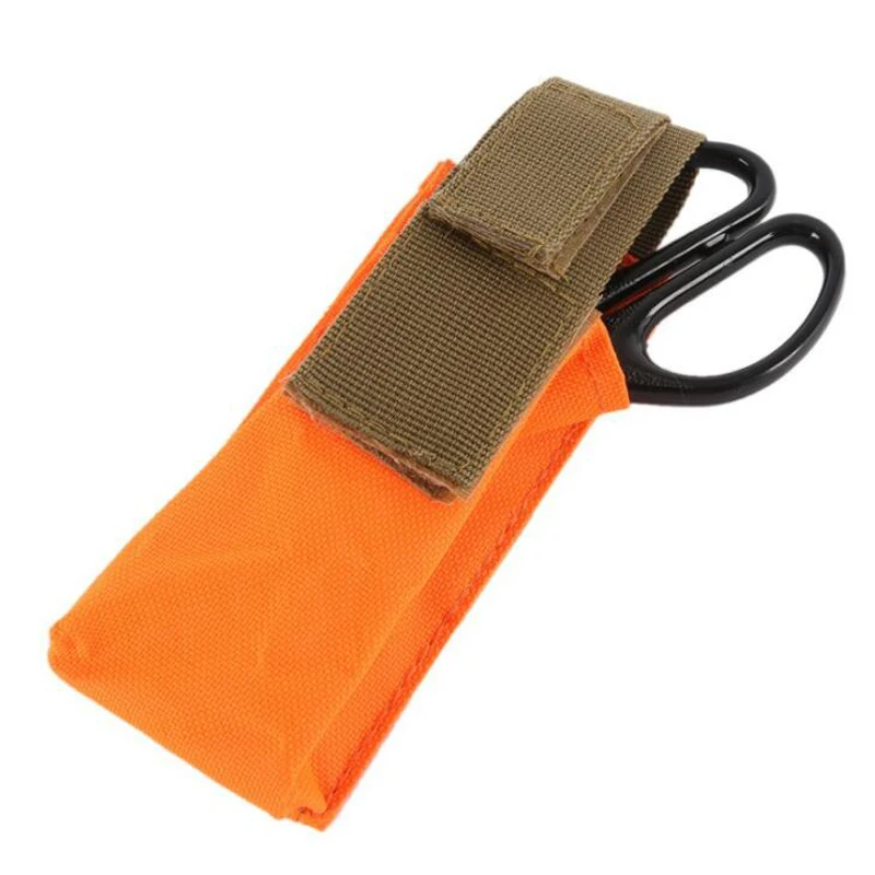 Bolsa de torniquete de nailon MOLLE, soporte para cizallas de Trauma, EMT, bolsa de almacenamiento EDC, cinturón, funda para linterna, tijera médica - imagen 4