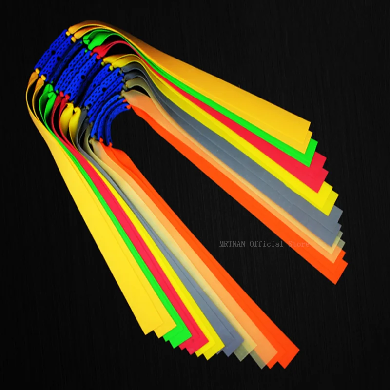 Potente banda elástica plana para caza al aire libre, accesorio de repuesto para tirachinas, cinta de látex de catapulta de goma Natural - imagen 4