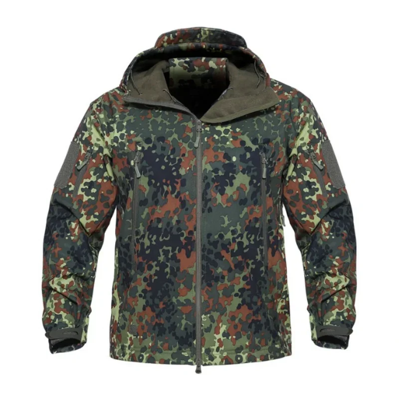 Chaqueta rígida para exteriores, gabardina de camuflaje ruso EMR, resistente al desgaste, impermeable y transpirable - imagen 5