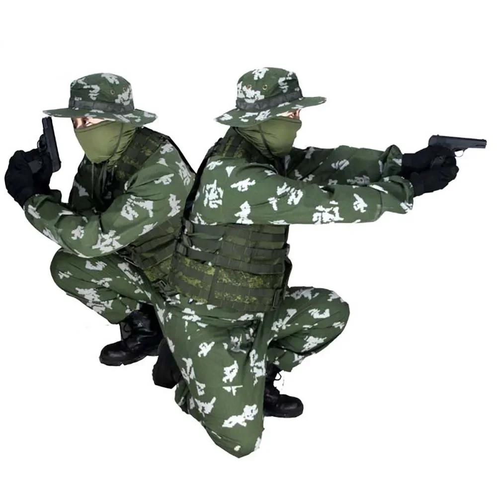 Traje de entrenamiento de combate al aire libre de verano ruso: chaqueta bata de camuflaje multiusos y ropa de trabajo EMR/SS Leto/KLMK - imagen 3