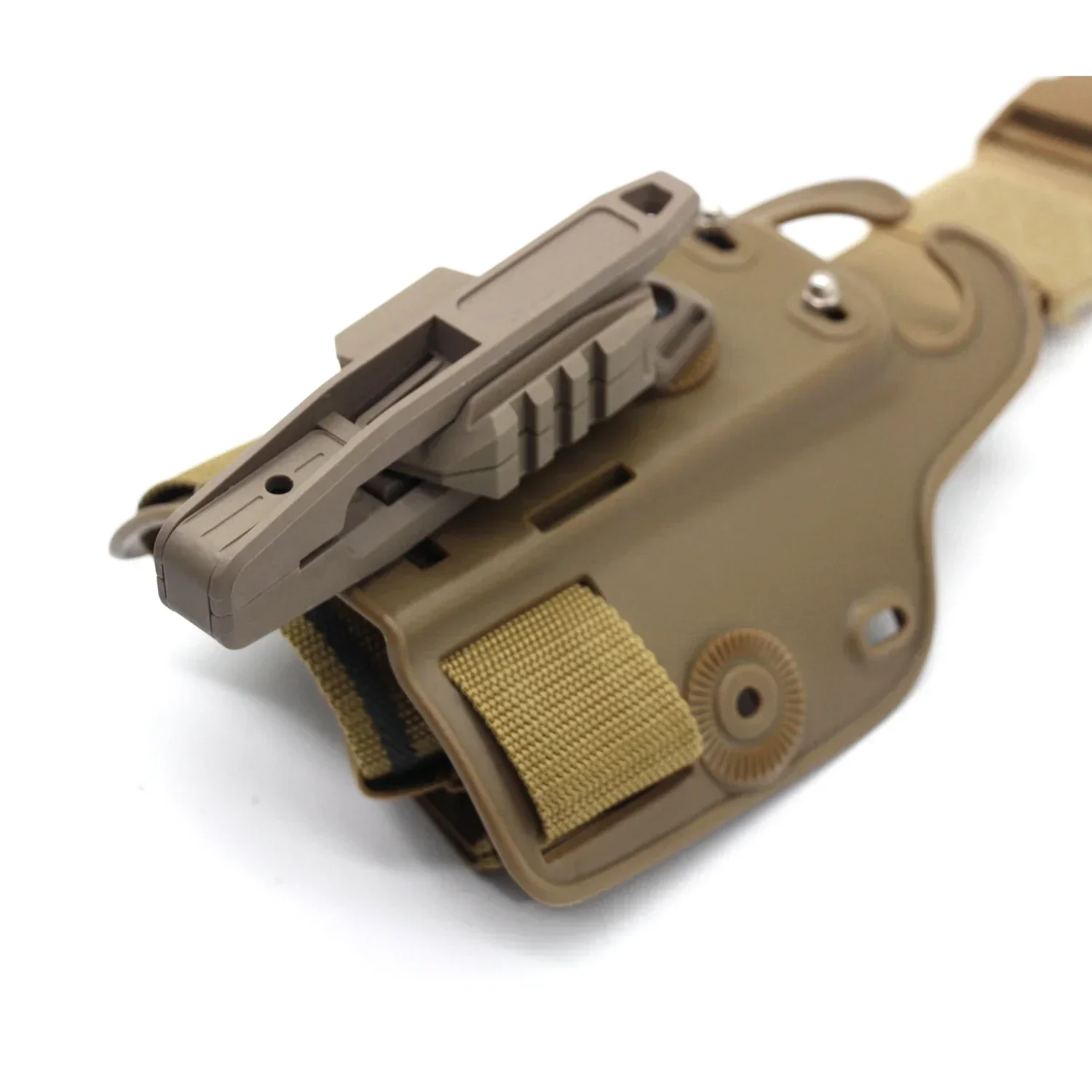 Funda para pistola de 9mm, funda táctica para pistola Lef, funda para caza, cintura, muslo, Pisolt, con soporte para pistola de riel para GL 9mm SW40 357 - imagen 4