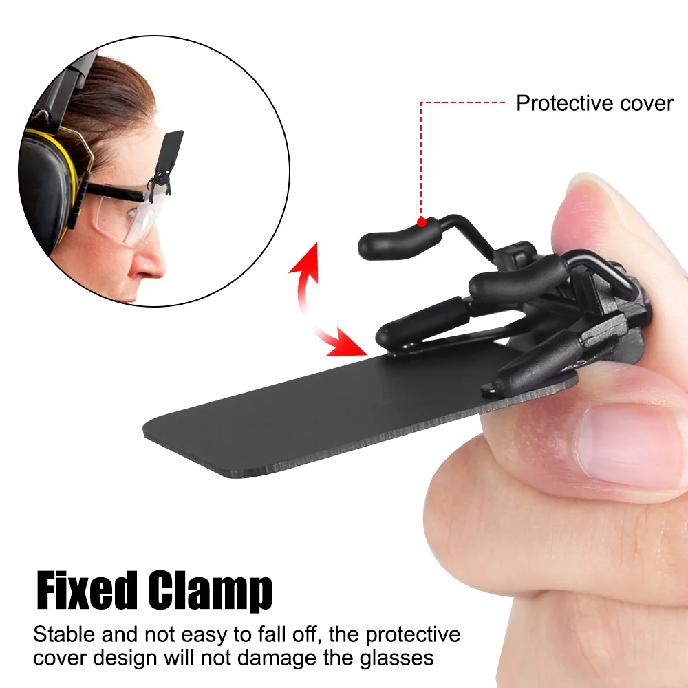 2 uds gafas de tiro caballeros máscara de ojos de tiro parches de ojos de tiro estándar protectores de vidrio Clips para parches de asistencia de puntería - imagen 2