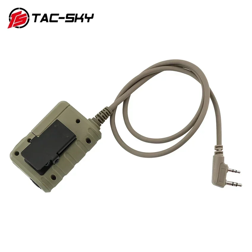 TAC-SKY táctico Ptt auriculares tácticos COMTA SORDI adaptador de auriculares de tiro adaptador Bluetooth Ptt para Baofeng Walkie Talkie - imagen 5