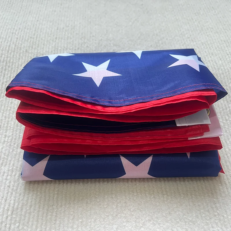 Bandera americana de 35,4x59 pulgadas, Día de la independencia, bandera de EE. UU. al aire libre, rayas cosidas impermeables, ojales de latón, 90x150cm