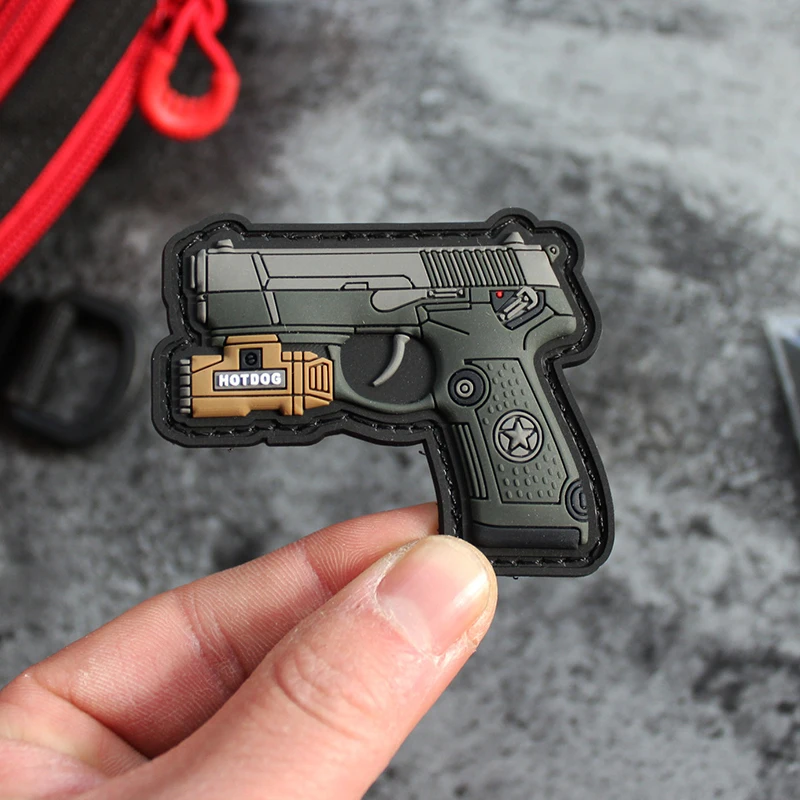 Versión Q Velcro tridimensional PVC goma moral 94 estilos edición táctica Mini casco mochila gancho bucle parche - imagen 3