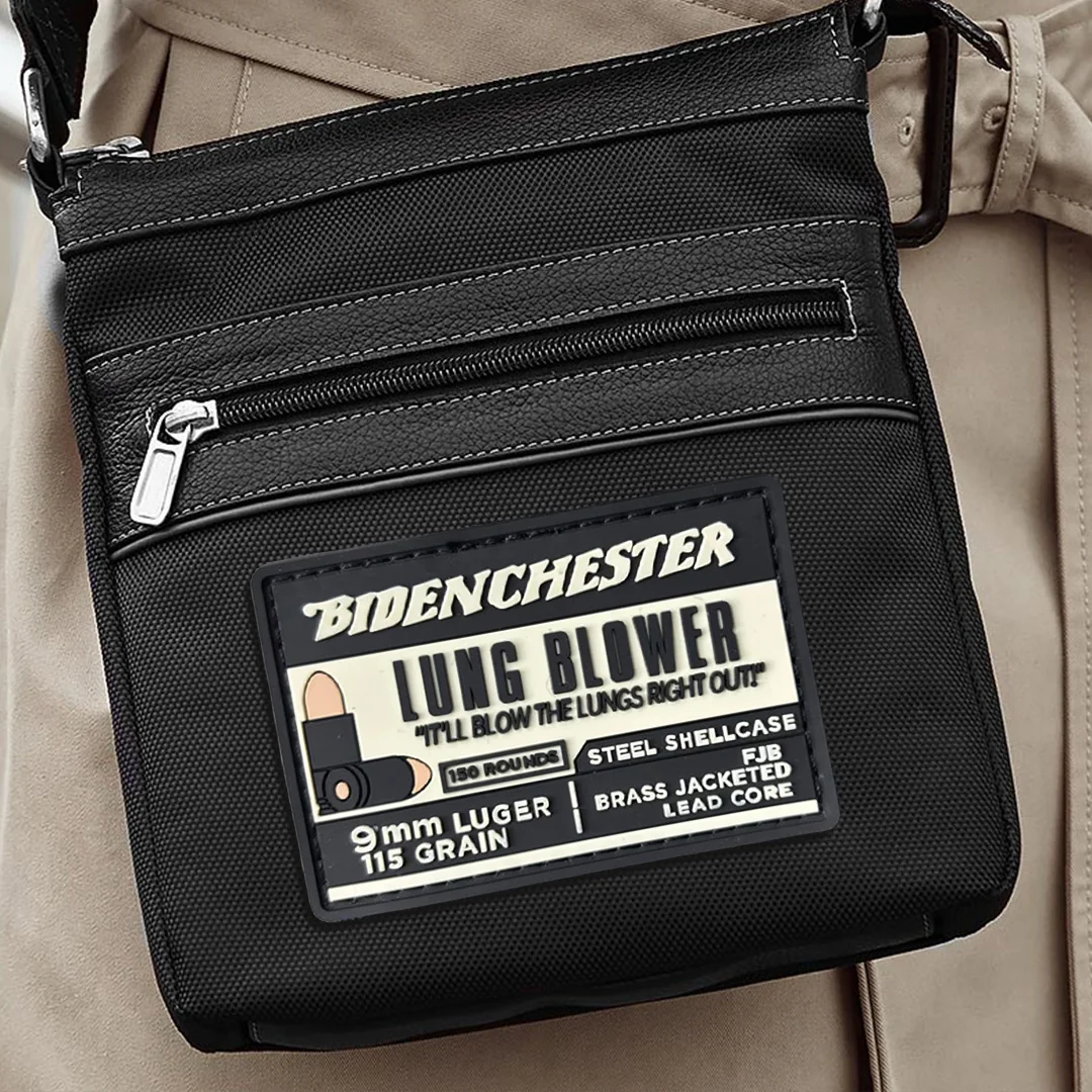 Parche táctico de PVC para soplador de pulmón de 9mm, parches de gancho y bucle para ropa, parches de insignia de moral, pegatinas para mochila militar - imagen 5