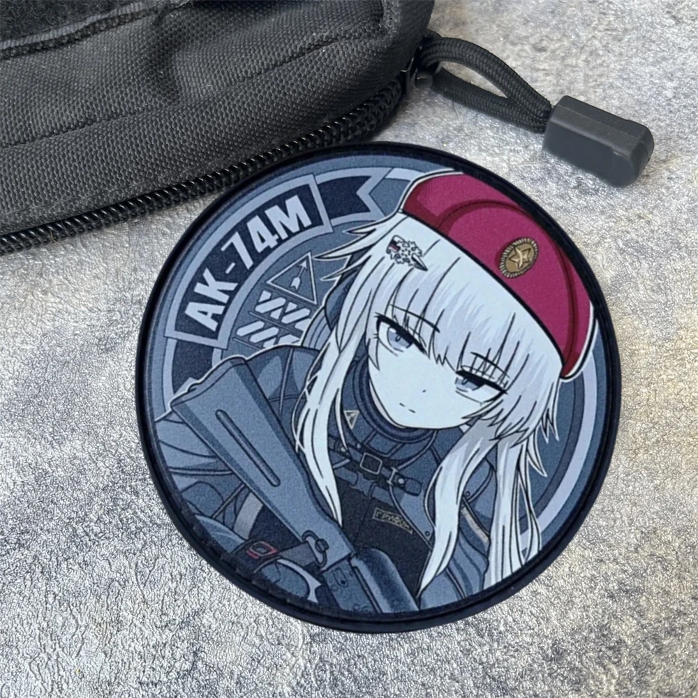 Parche de insignia de moral de primera línea para niñas, parches tácticos del ejército militar AK74M, parches de gancho y bucle impresos para ropa, pegatinas para mochila - imagen 4
