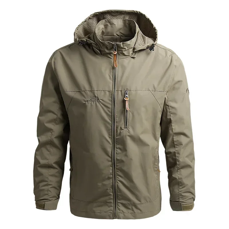 Cortavientos militar ripstop para hombre, chaqueta táctica de exterior - imagen 2
