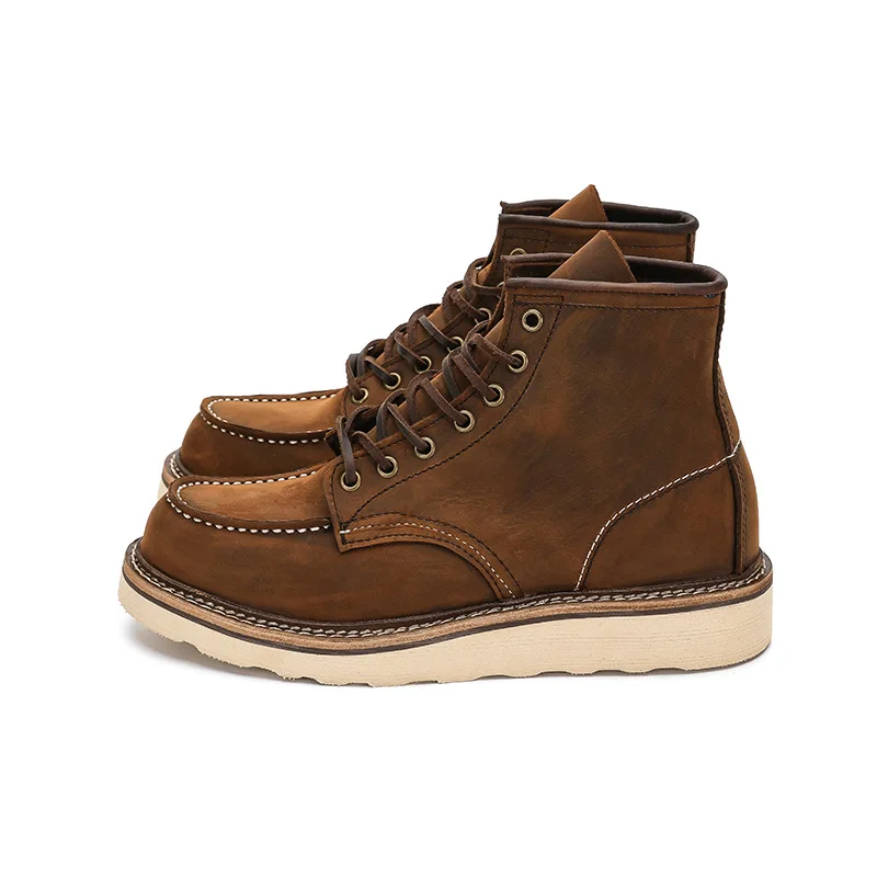 Zapatos de senderismo al aire libre para hombre, botas de caza de cuero tácticas impermeables, zapatillas de deporte para acampar en el desierto, zapatos informales de Trekking para mujer - imagen 2