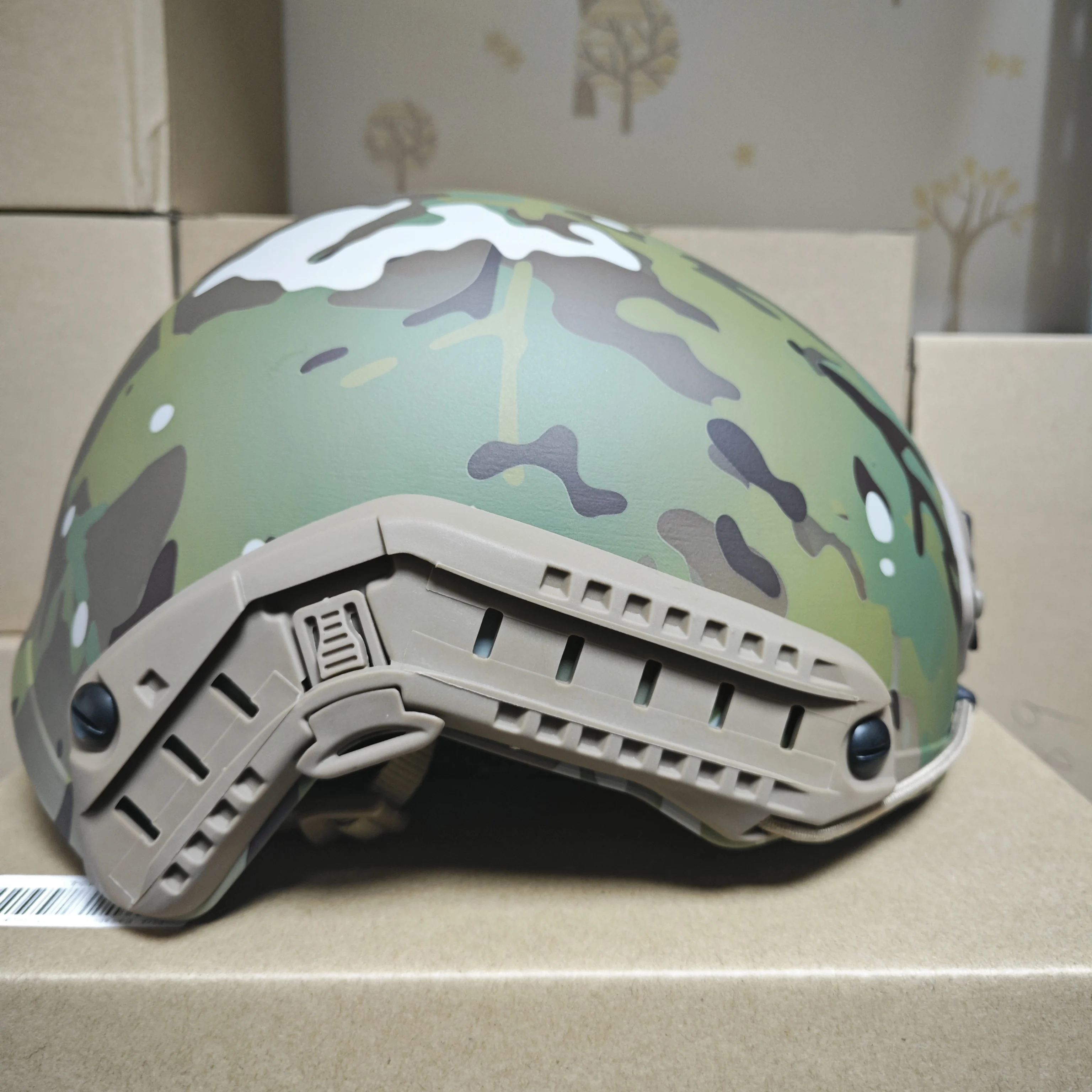 FMA-Casco táctico para exteriores, de corte alto, clásico, camuflaje, TB460 - imagen 3