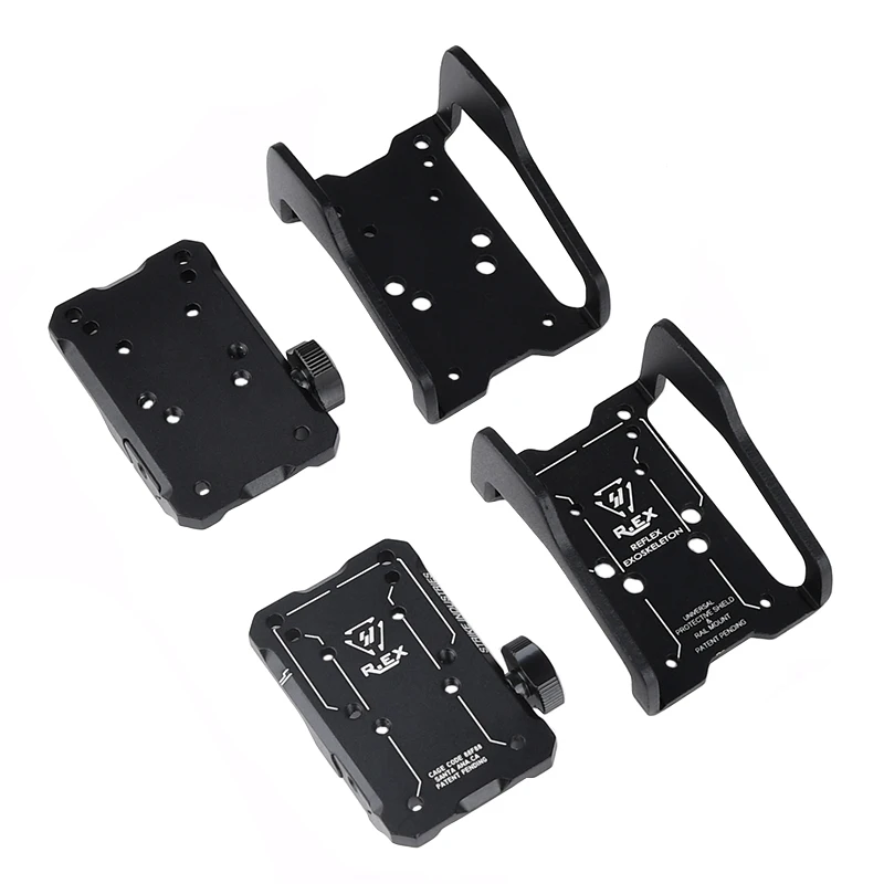 Soporte táctico RMRR Red Dot para mira, soporte de fijación de riel guía, Base de puntería, equipo de caza Airsoft apto para riel Picatinny de 20mm - imagen 3