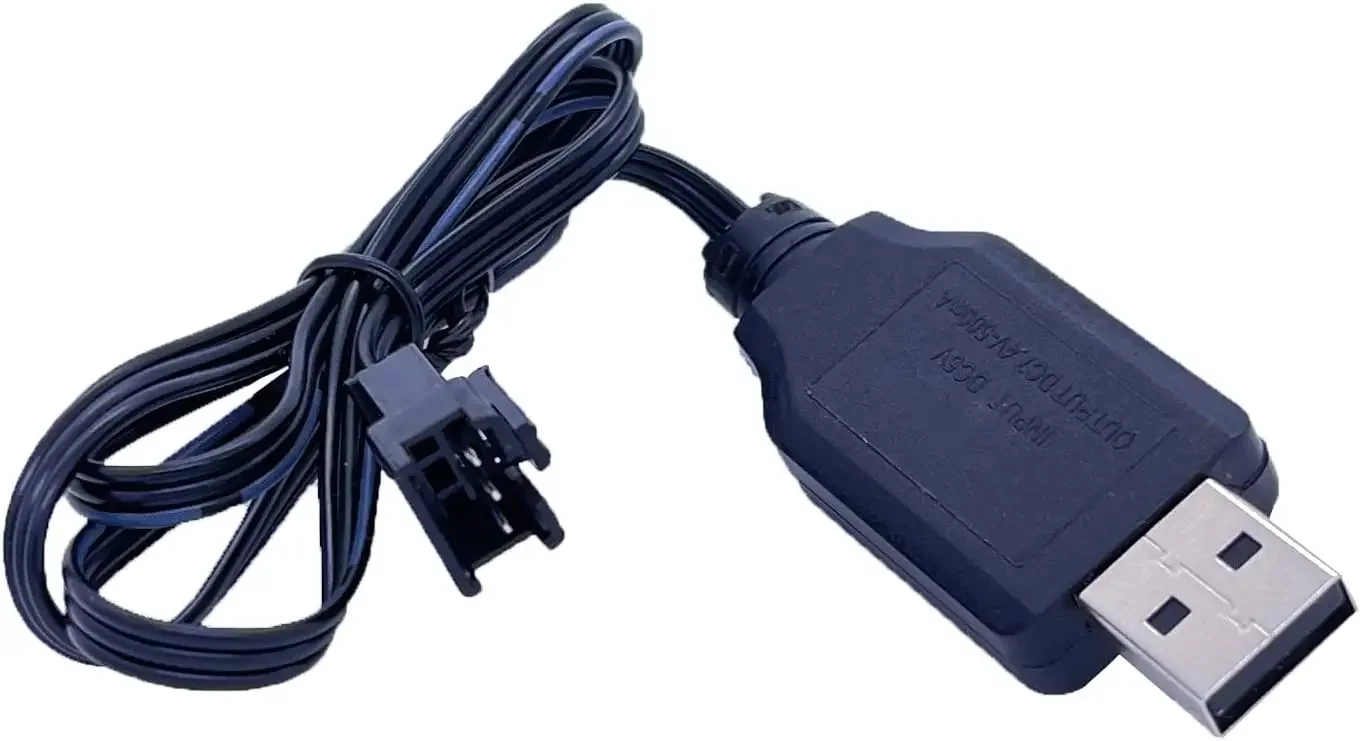 7,4 V 600mAh 14500 batería de iones de litio enchufe de SM-3P para Huina 1567/1568/1569 RC cargador/camión volquete/bulldozer camiones de juguete de construcción - imagen 4