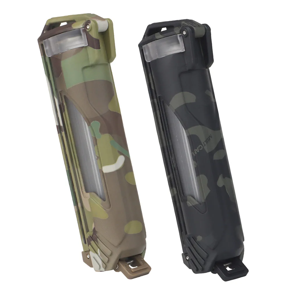 Estuche de almacenamiento de batería táctica, resistente al agua, baterías CR123/AAA/AA, caja de herramientas para acampar y cazar al aire libre, chaleco MOLLE, equipo portátil