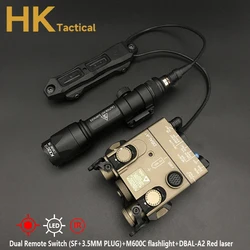 Tacital Airsoft M600C linterna arma de caza luz con Sotac DBAL-A2 iluminación IR rojo verde láser LED luz blanca mira láser