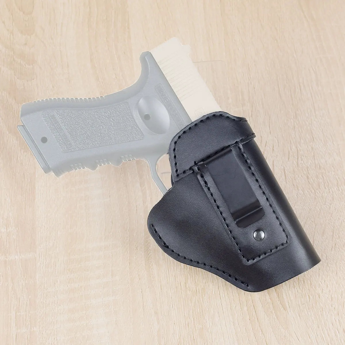 Funda de cuero para pistola IWB, transporte oculto para Glock 17 19 22 23 43 Sig Sauer P226 P229 Ruger Beretta 92 M92 s & w, funda con Clip para pistolas - imagen 3