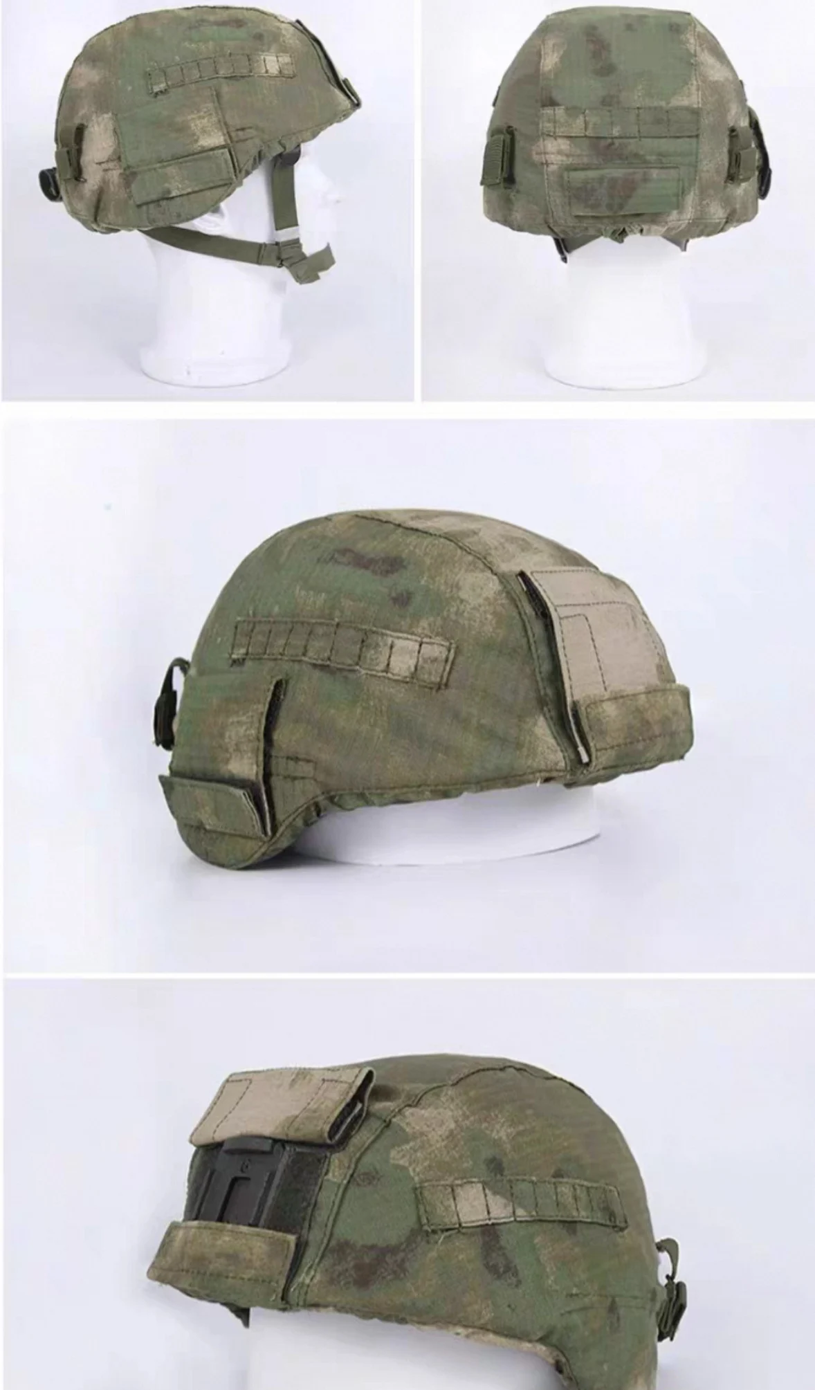 Tela camuflaje para casco MOX Green Ruin
