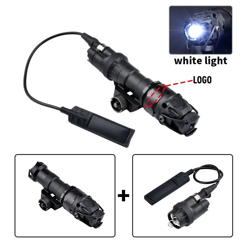 WADSN-linterna táctica de Metal KIJI Airsoft, luz de explorador de K1-10 grados con interruptor de presión de doble función, compatible con Mlok Keymod Rail - imagen 4