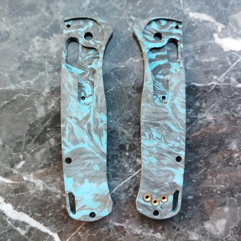 Escamas de carbono 3K para Benchmade Bugout 535 - mango repuesto DIY - imagen 5