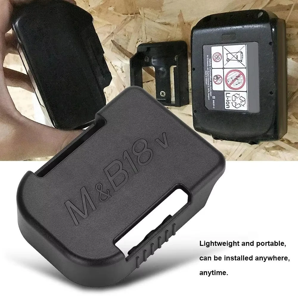 1/5/10 Uds herramientas soportes de batería soporte de almacenamiento soporte de batería estante caja de almacenamiento para Makita/Bosch 18V 14,4 V - imagen 3