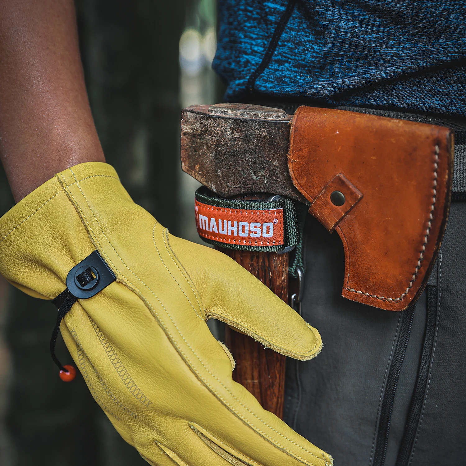 MAUHOSO Correa de soporte para guantes de engranaje táctico, llavero Molle, llavero táctico, correa para guante de engranaje de nailon, hebilla Molle - imagen 4