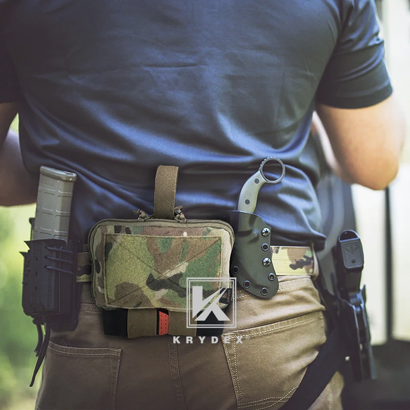 KRYDEX TRA estilo MED1 bolsa médica táctica EMT Kit de trauma portador IFAK soporte de torniquete bolsa MOLLE bolsas de almacenamiento de cinturón - imagen 4