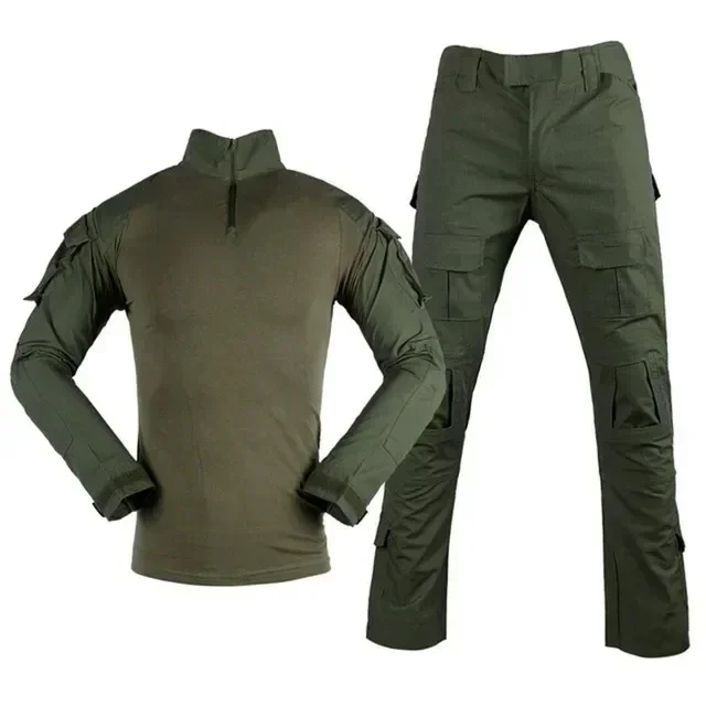 Uniforme militar táctico para hombre, ropa Airsoft, trajes de entrenamiento, Camuflaje, camisas de caza, pantalones, conjuntos de Paintball, pantalones militares - imagen 2