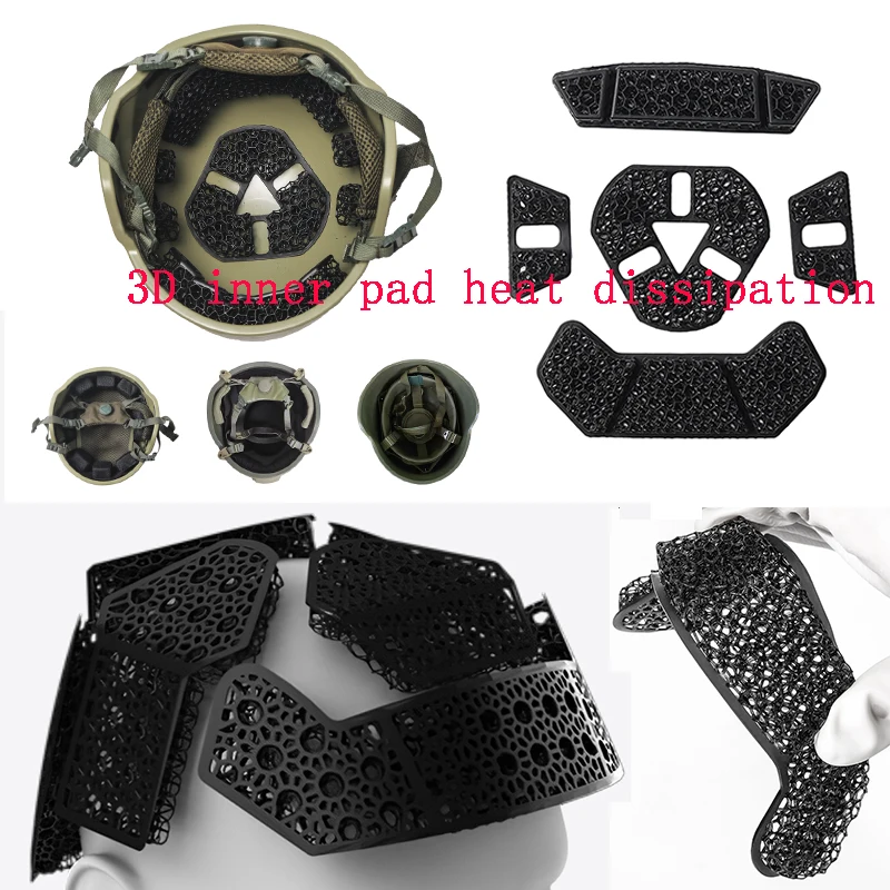 Almohadilla reductora de presión y amortiguación alta para casco, no abrasiva, transpirable, muy elástica, celosía nano, fácil de limpiar - imagen 2