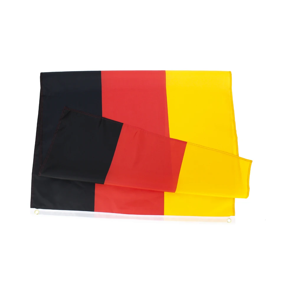 Bandera alemana Deutschland de Deu, negra, roja, amarilla, 3x5 pies - imagen 2
