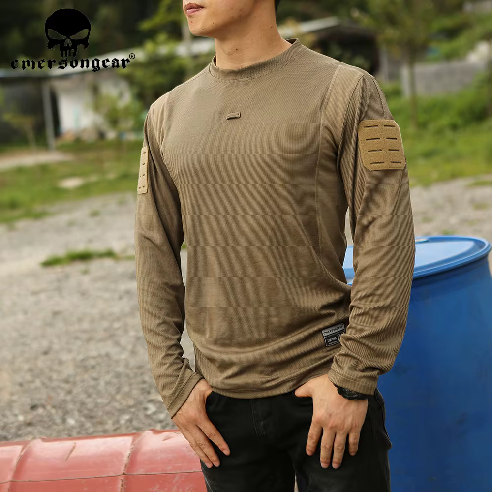 Camiseta manga larga táctica transpirable EmersonGear para caza y outdoor - imagen 2