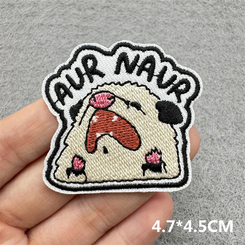 Parches bordados de dibujos animados para ropa, parche de animales bonito, parches para planchar para ropa, insignias DIY en decoración de mochila - imagen 4