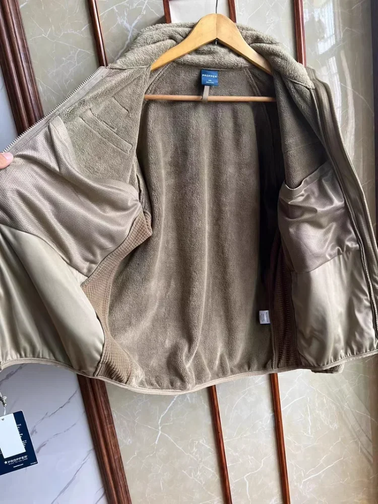 Chaqueta térmica de lana L3 para exteriores, abrigo táctico de piel de mono, Polartec, versión militar, Invierno - imagen 4