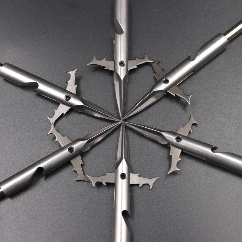 Suministros de tiro al aire libre, alta calidad, 2 piezas, acero inoxidable, tirachinas, tiro con arco, carrete de pesca, herramienta de dardos desmontable - imagen 3