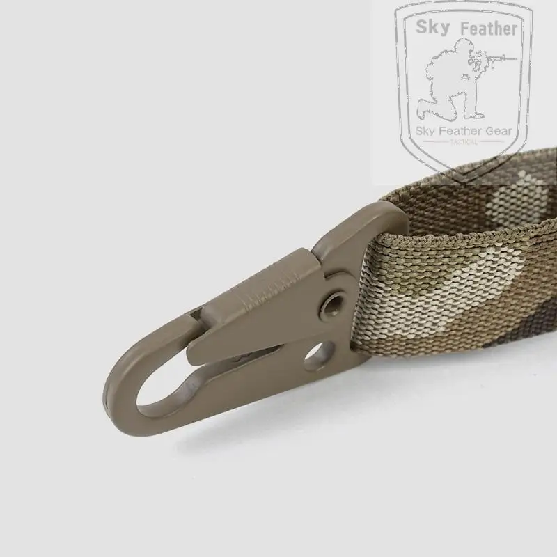 Correa multiusos de doble punta, hebilla de olecranón de acero de ajuste rápido, Camuflaje Multicam - imagen 2