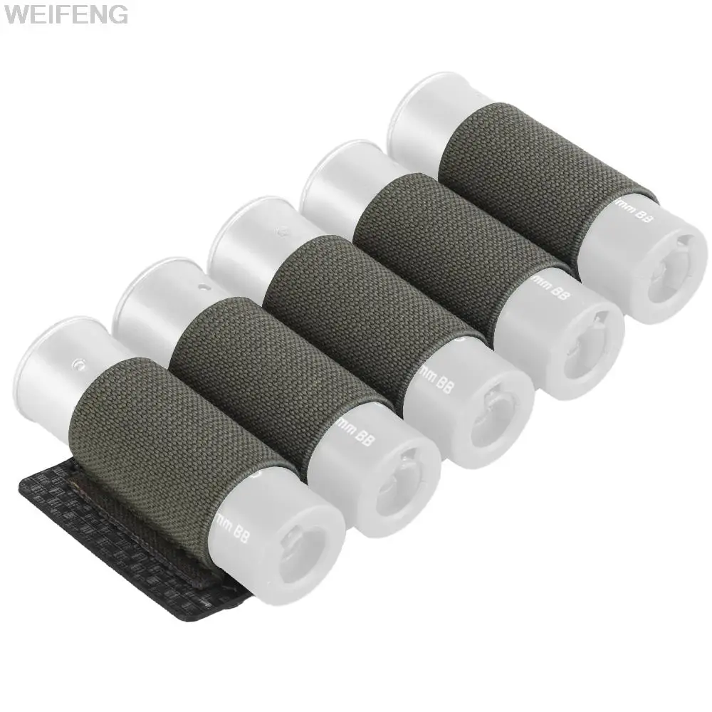Bolsa militar de munición para escopeta, soporte de carcasa, sistema Molle de bala, portador de cartucho, accesorios para pistola de caza, 5 rondas