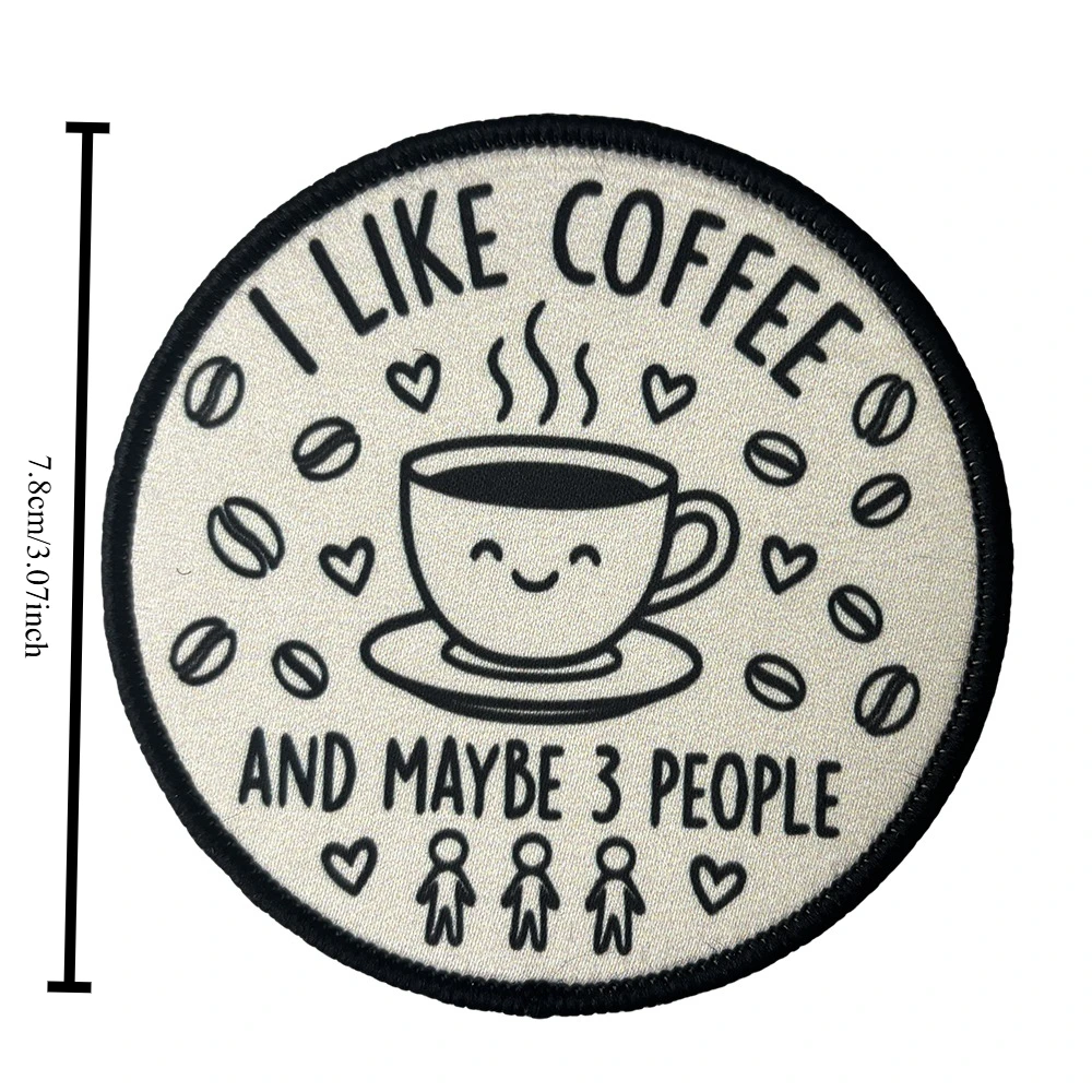 Parche táctico velcro I like coffee and maybe 3 people - imagen 2