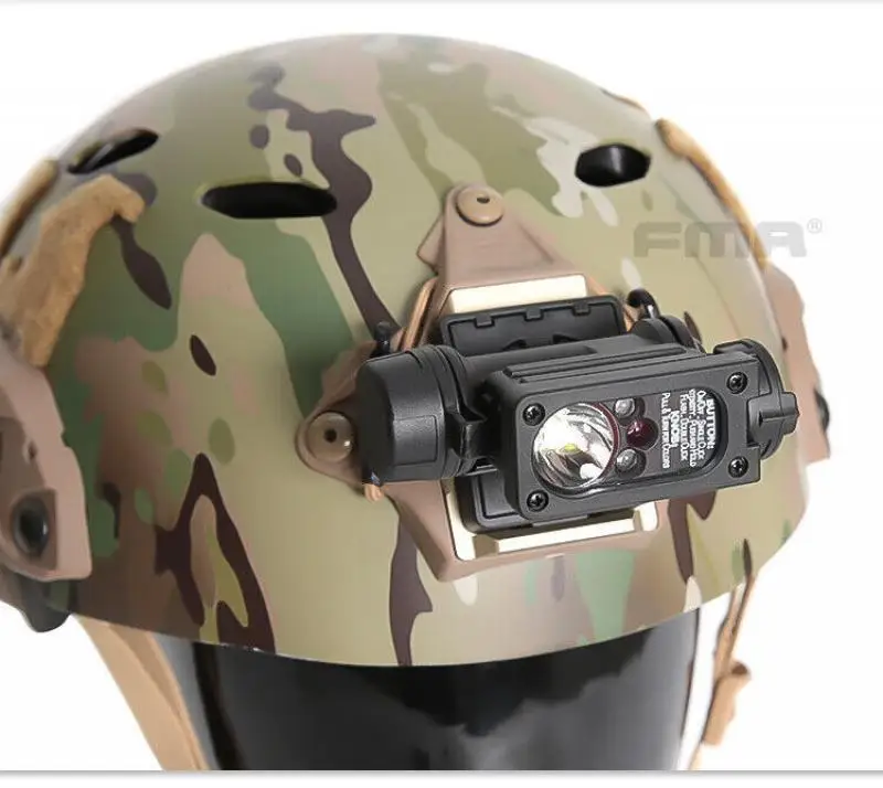 FMA casco táctico IR con linterna de supervivencia y montaje NVG - imagen 5