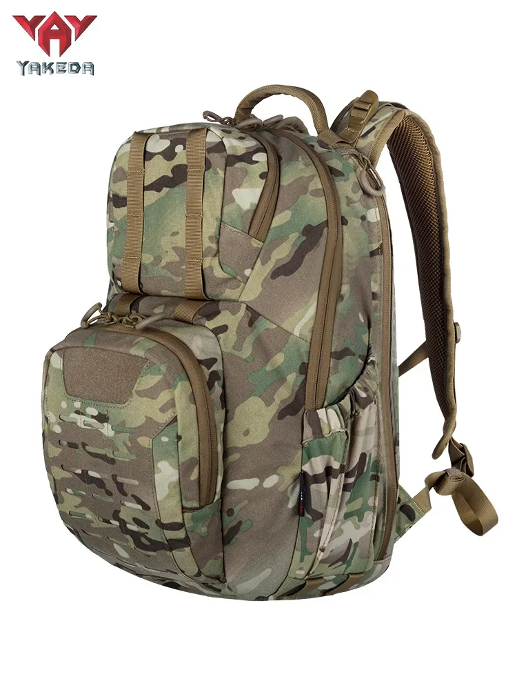 Mochila táctica YAKEDA 26L, mochila de camuflaje EDC MOLLE impermeable, bolsa de asalto para senderismo, Camping, caza, viaje, mochila para montar - imagen 3