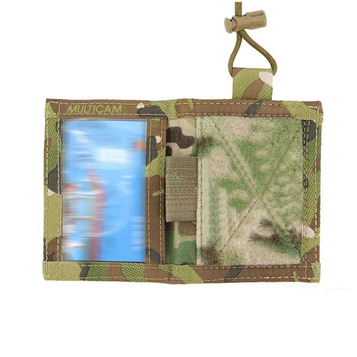 Estuche táctico para tarjetas de identificación, cordón para el cuello y organizador de tarjetas de crédito, monedero de cambio, soporte para billetera de identificación - imagen 3