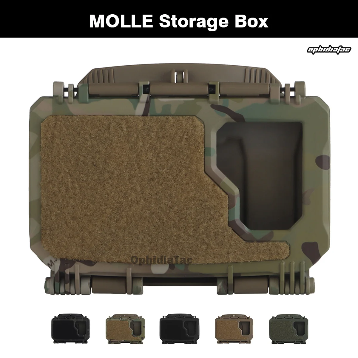 Caja de almacenamiento MOLLE de liberación rápida V2 PLUS, caja de montaje para dispositivos inteligentes, compatible con teléfono de 6,7 ", intercomunicador GPS para senderismo, Camping, deportes al aire libre