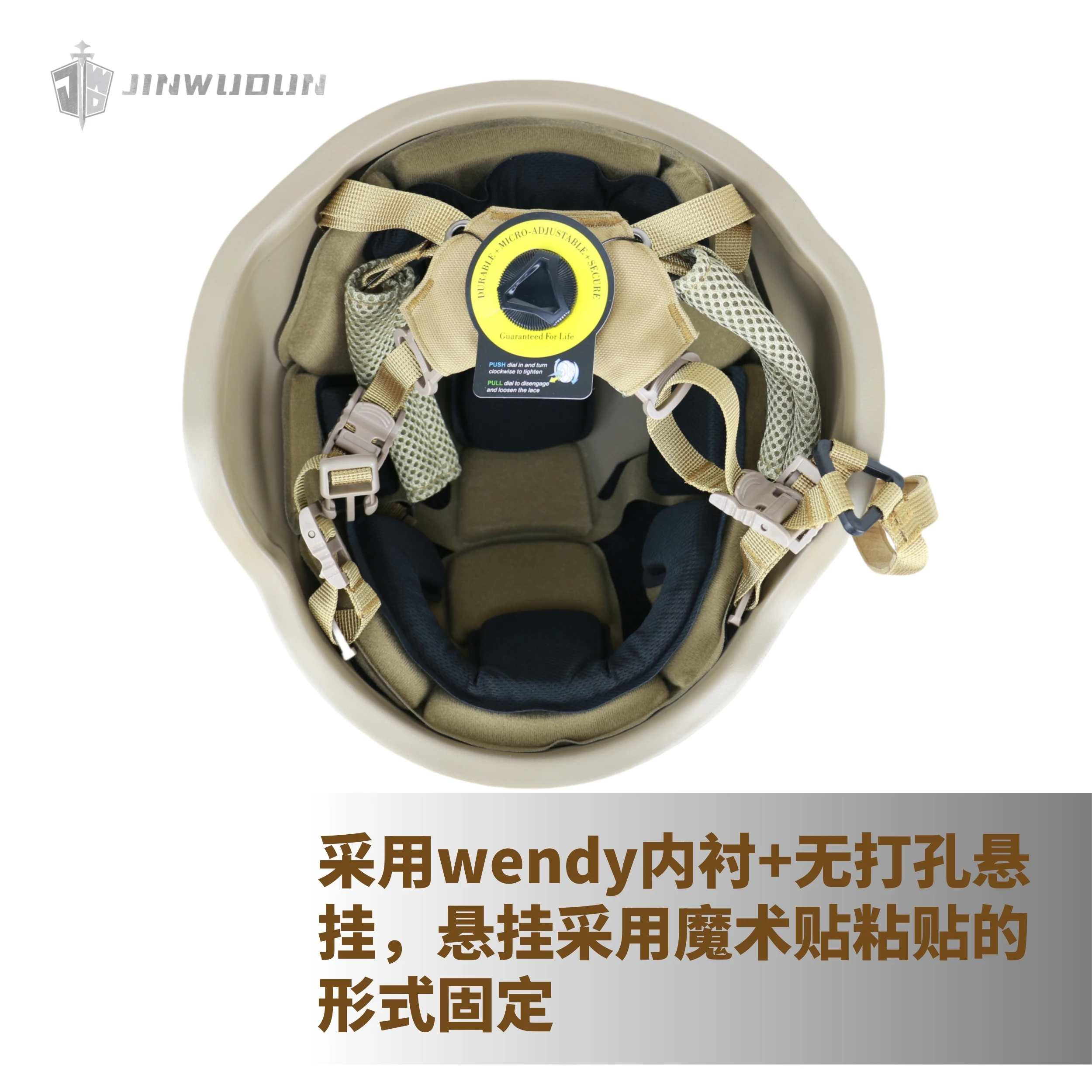 Diseño no perforado UHMWPE MICH casco a prueba de balas casco protector completo NIJ IIIA casco táctico no perforado - imagen 3