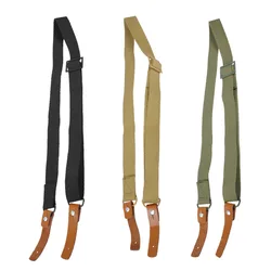 Correa táctica AK47/AK74 ajustable de lona y cuero para rifle