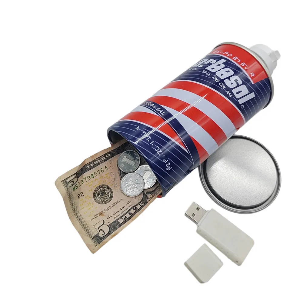 Caja de dinero secreta de almacenamiento oculta para joyería de viaje, anillo de efectivo, contenedor de almacenamiento, caja de seguridad de Metal resistente al agua - imagen 5