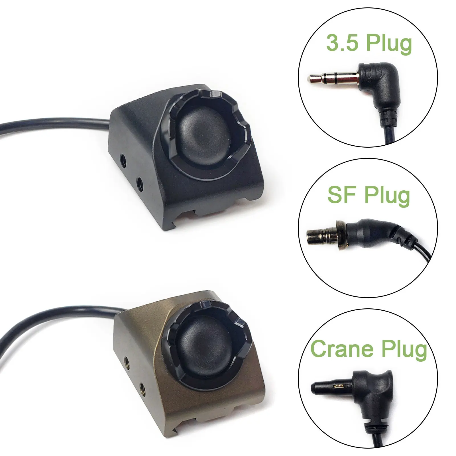 Interruptor de presión ModButton táctico, riel de 20mm para linterna M300 M600 NGALPEQ15, Control de botón caliente, interruptor Romote SOTAC-GEAR - imagen 3