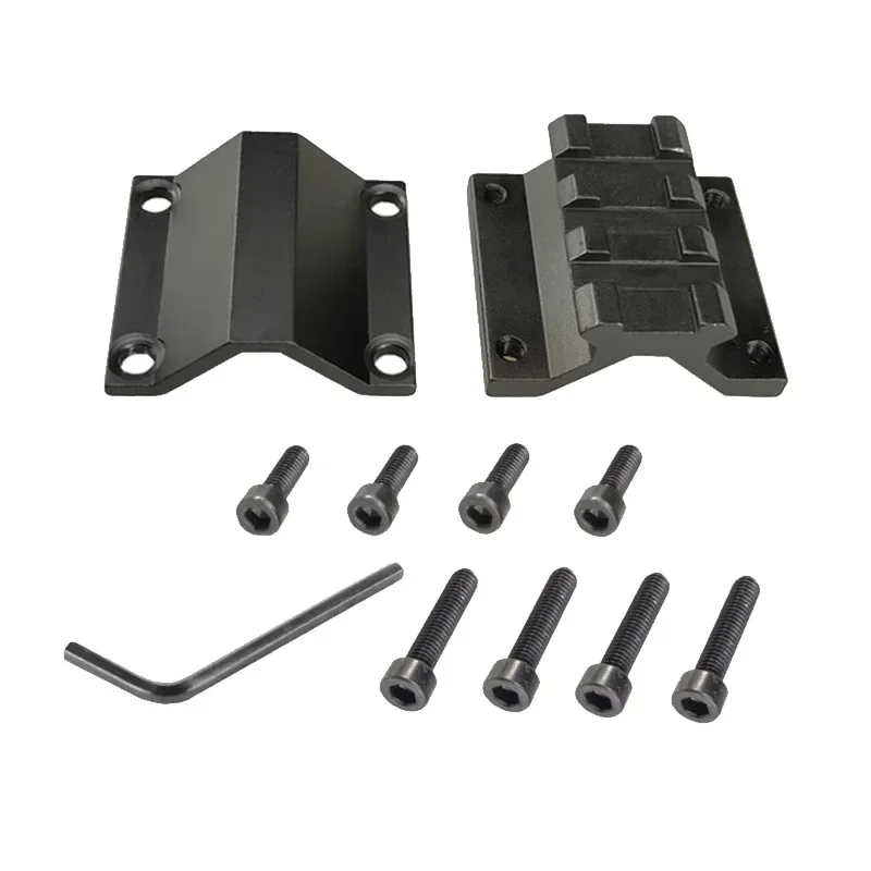 Soportes tácticos de 5 posiciones para mira telescópica, linterna láser, anillo de 25,4mm/20-28mm, montaje en barril, escopeta Airsoft, riel Picatinny de 20mm - imagen 5